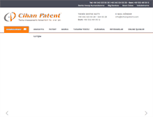 Tablet Screenshot of cihanpatent.com